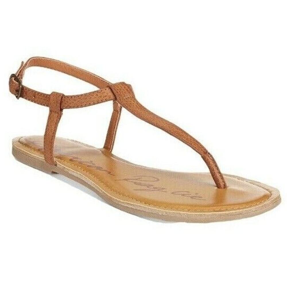 New American Rag Womans Sz 10.5M Krista Cognac Sandal Vegan NIB